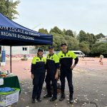 Polizia municipale presente all'evento